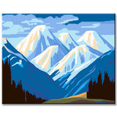 Painting by Numbers Mountains